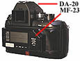 Nikon F4 with DA-20 and MF-23